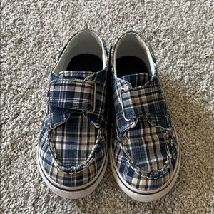 EUC Plaid Sperry top-sider toddler shoes SIZE 8